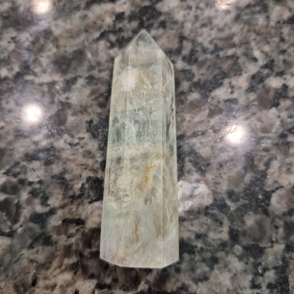 Natural Fluorite Crystal Point Obelisk Tower New #S - Picture 7 of 9